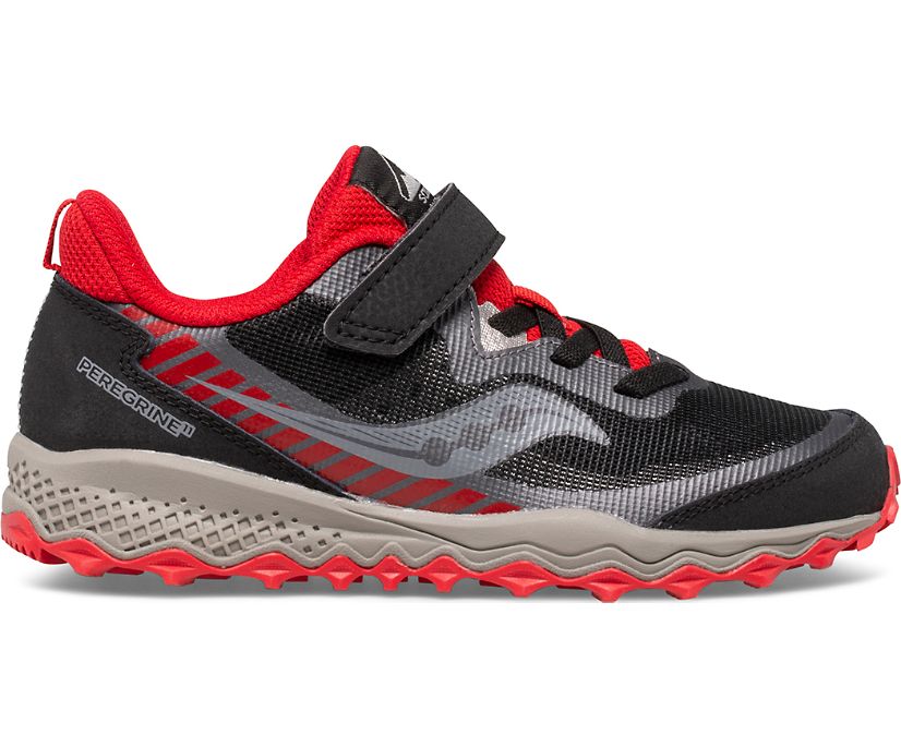 Saucony Peregrine 11 Shield A/C Kids' Sneakers Black / Red | AU 819DFMN